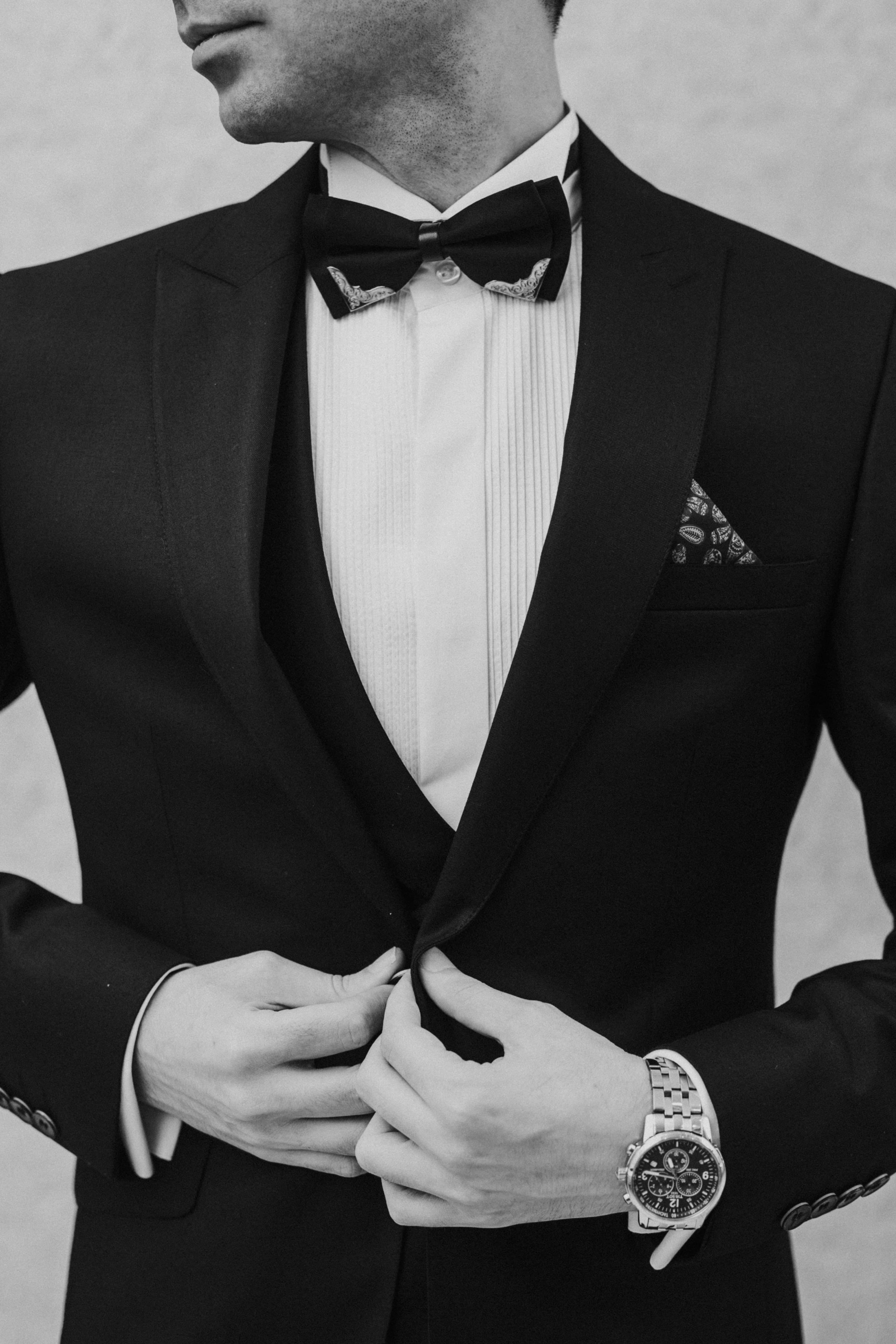 Traje azul marino slim