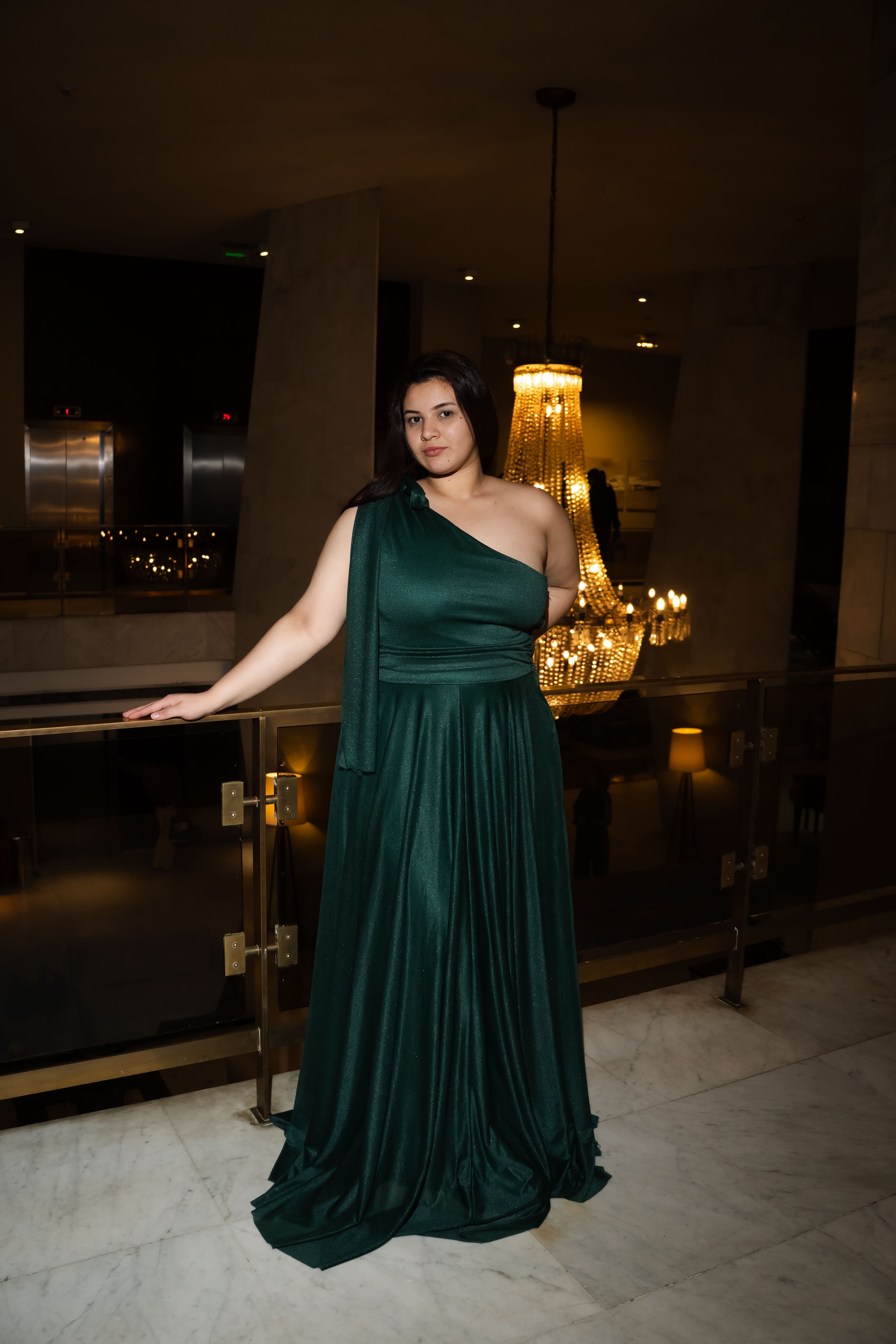 Vestido verde largo