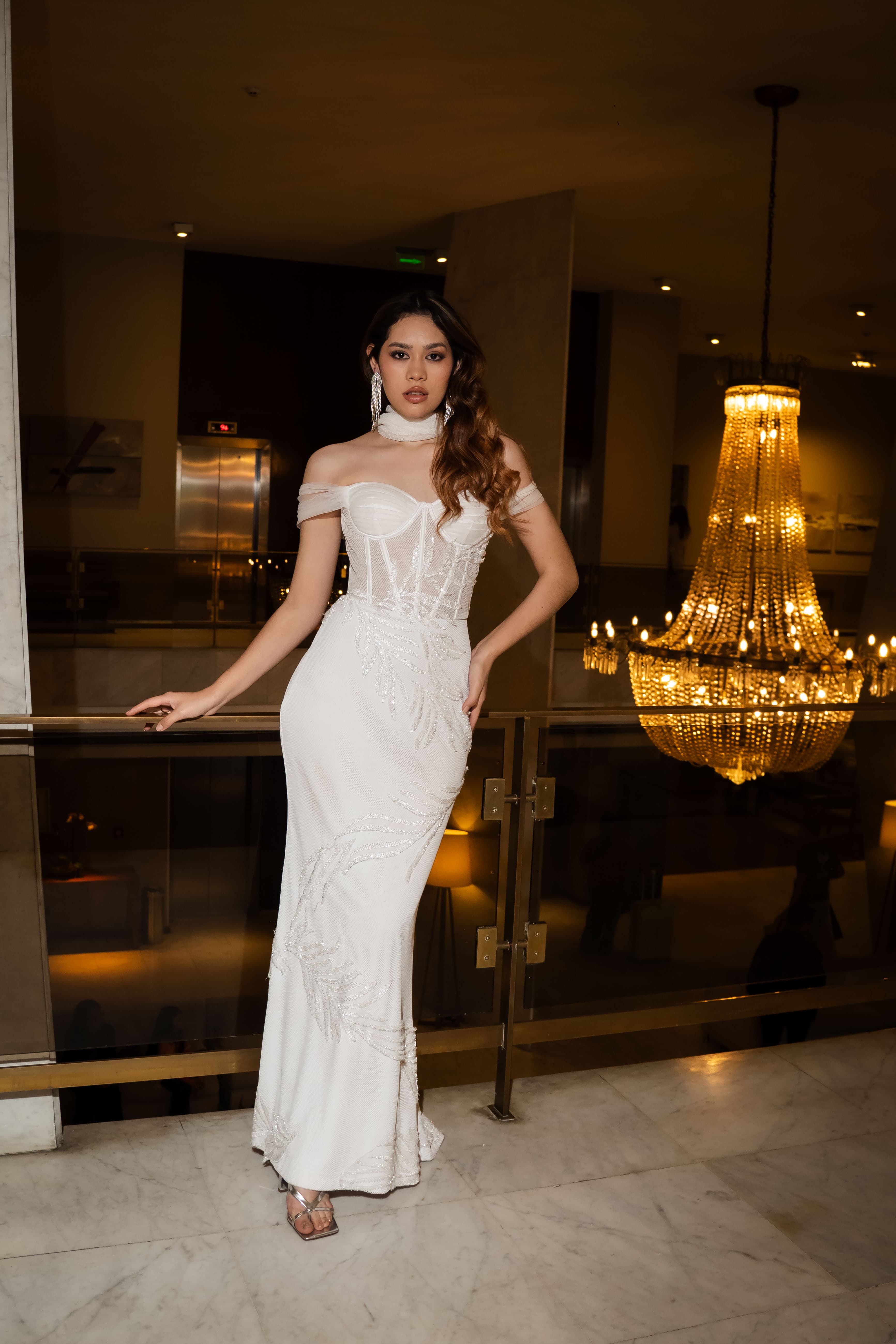 Vestido de novia blanco corset